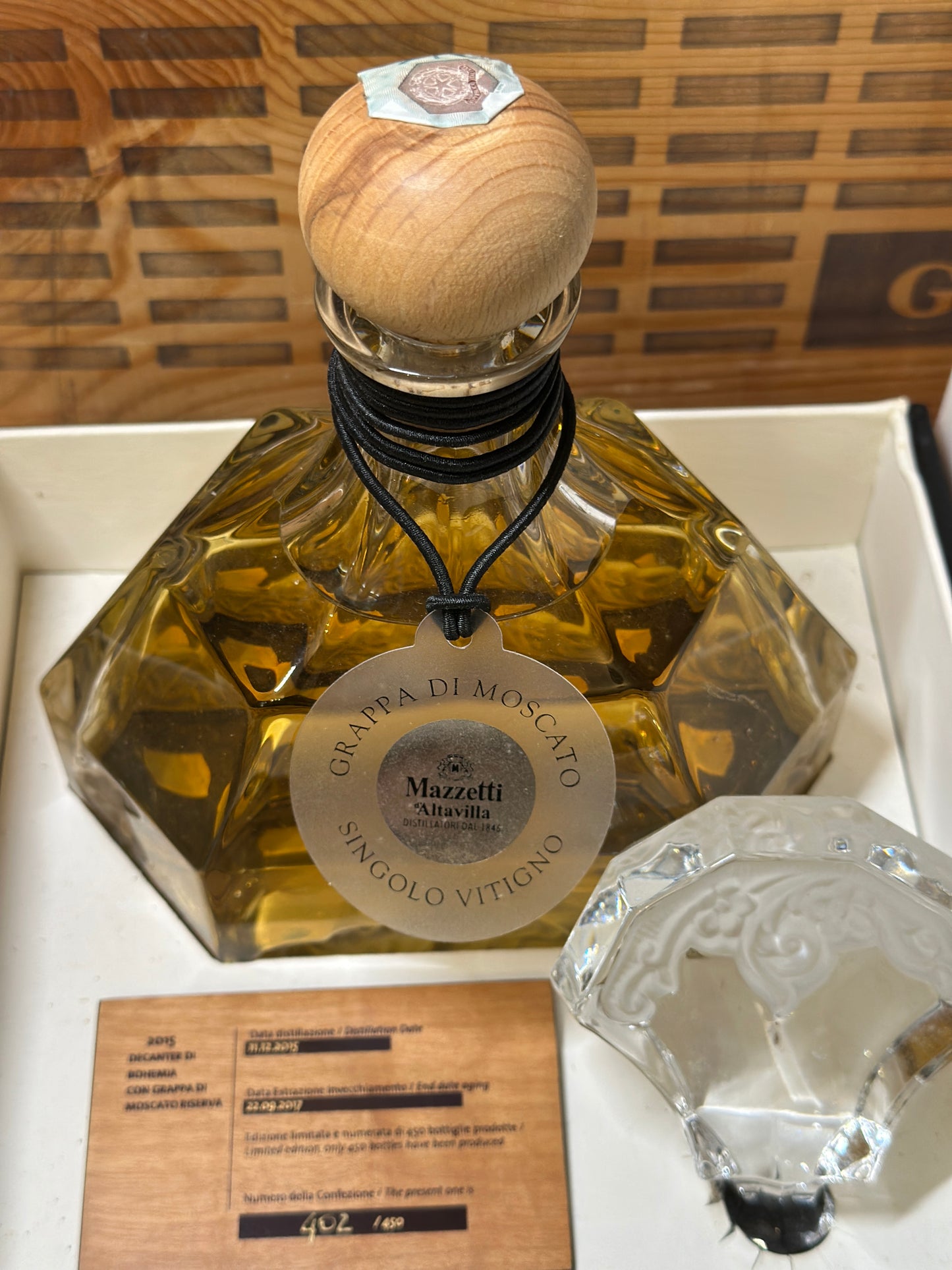 Mazzetti d'Altavilla, Grappa di Moscato 2015