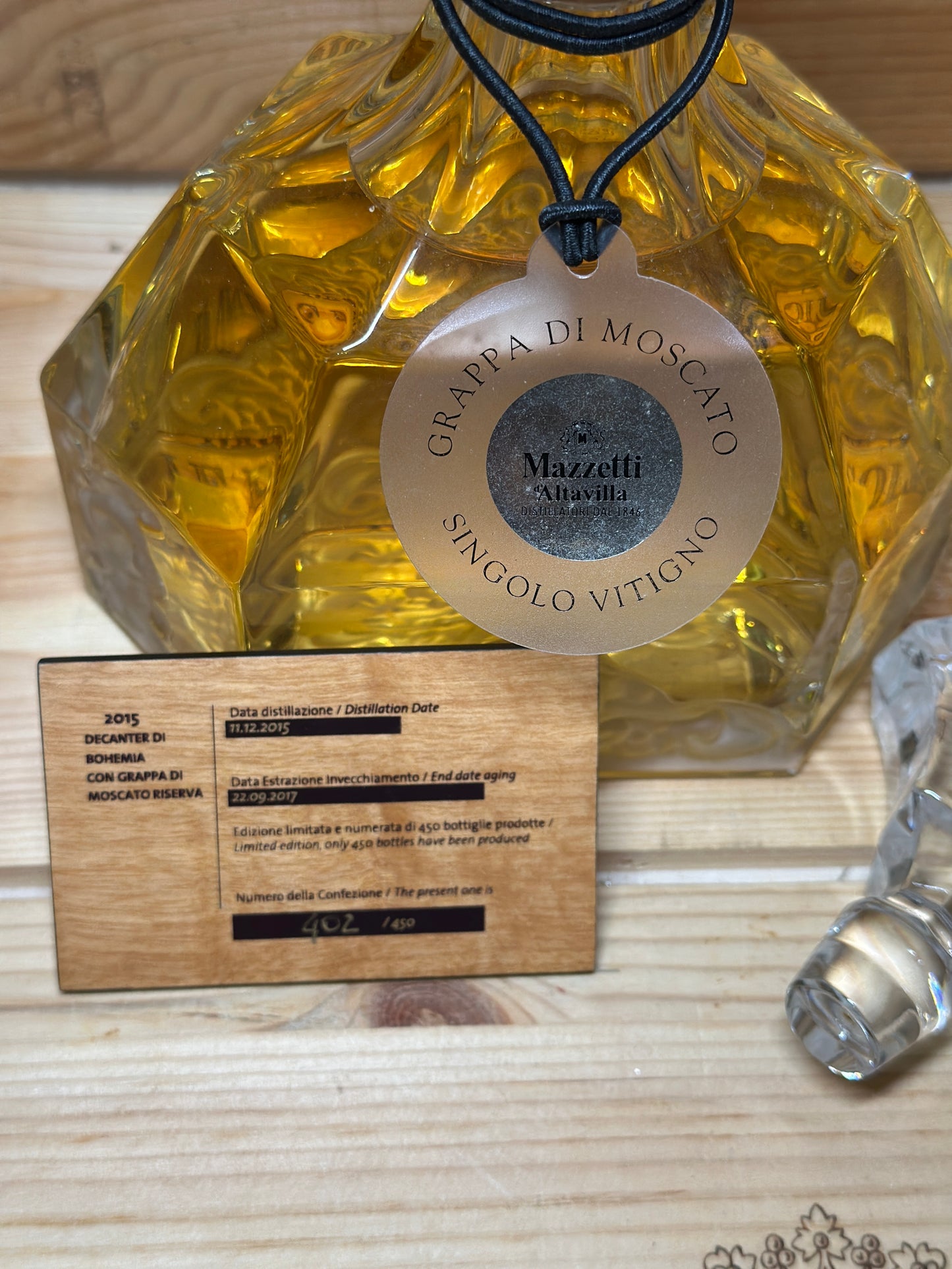 Mazzetti d'Altavilla, Grappa di Moscato 2015